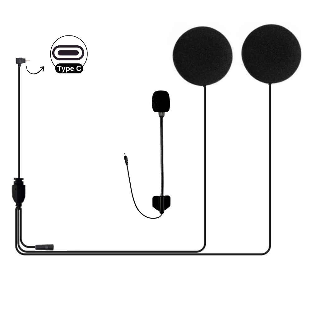 Knmaster Kn2250 Açık Kask Kulaklık ve Mikrofon