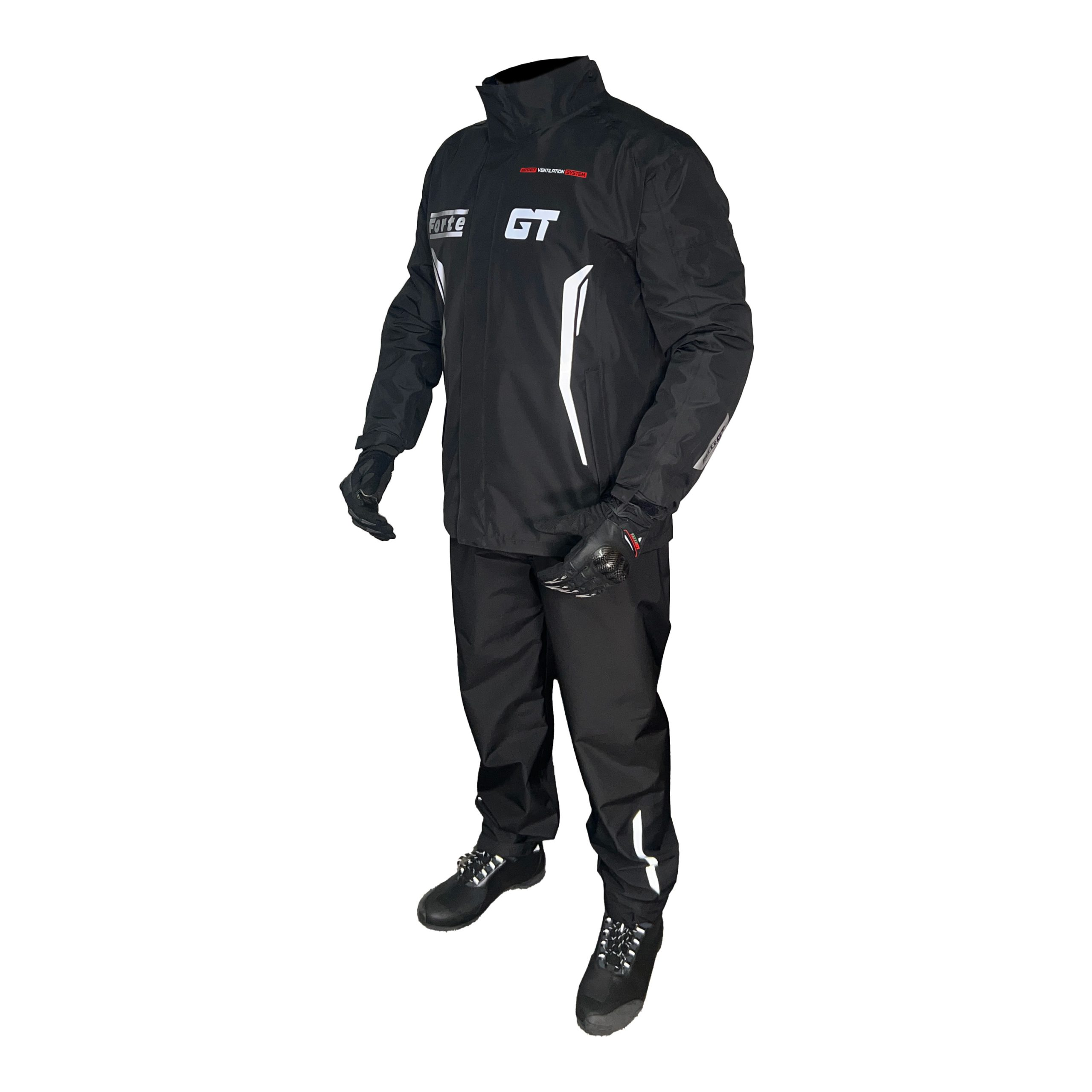 FORTE GT 2001140 Siyah Yağmurluk Takım